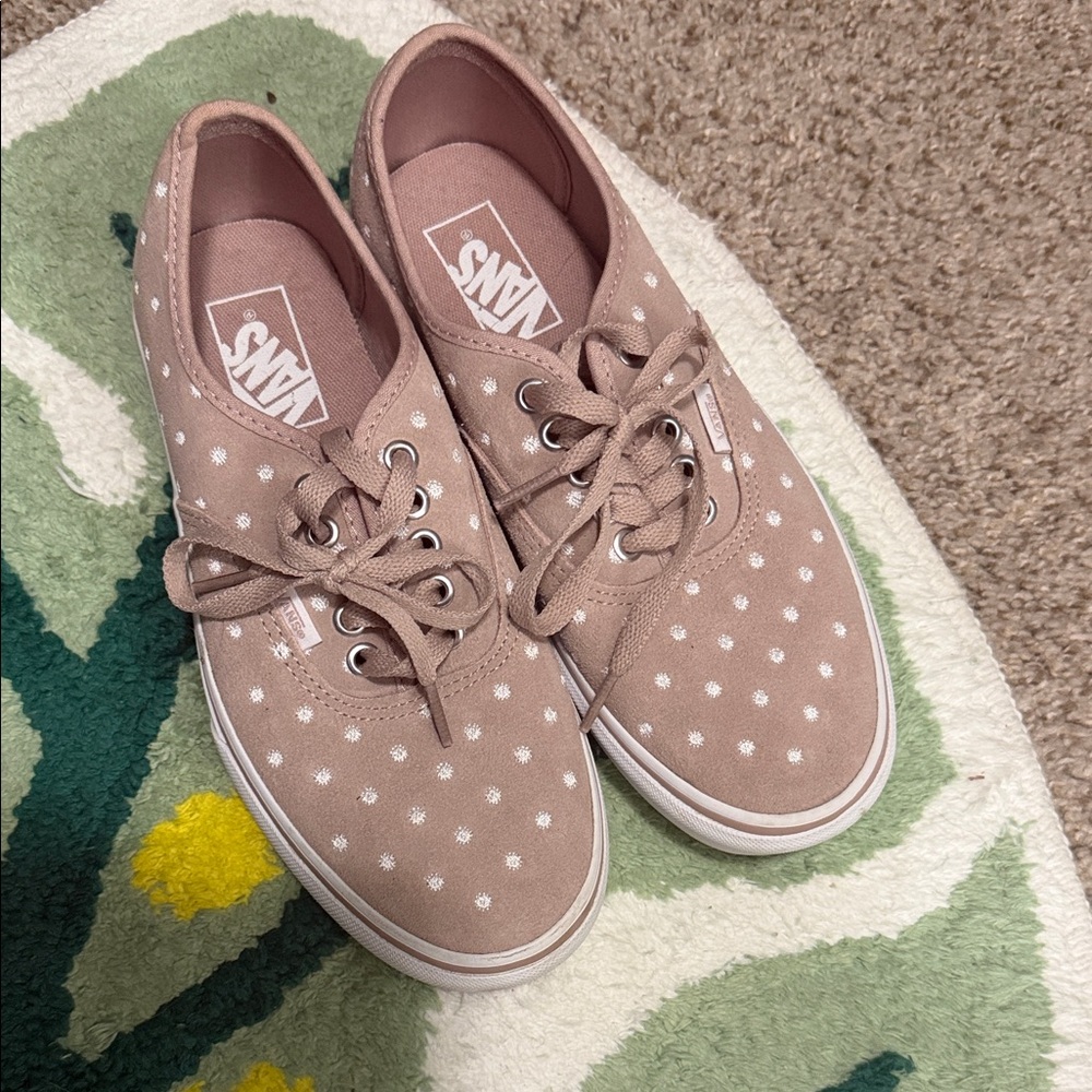 Vans Women's Light Pink Polka Dot Sneakers